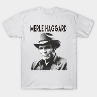 Country Music Fan Design - Merle Haggard T-Shirt